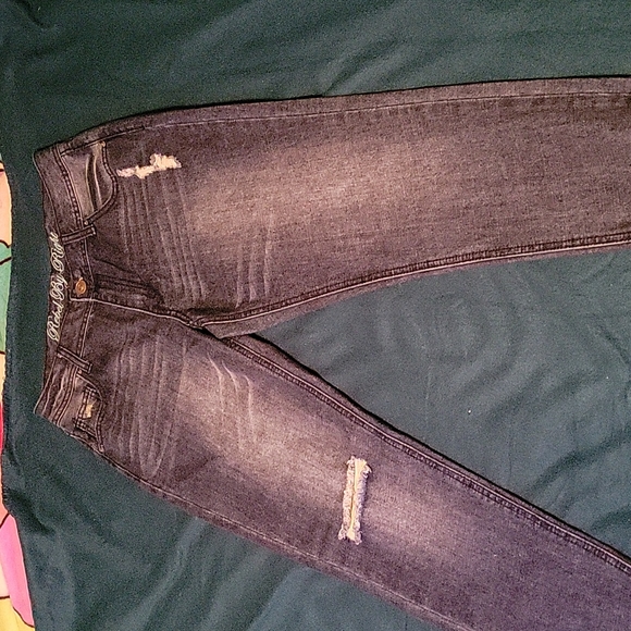 Blue Distressed Jeans - Picture 2 of 7